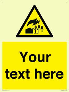 Custom Warning: Large scale fire zone